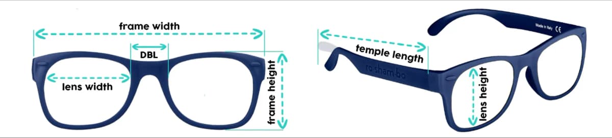 Eyeglass Frame Size Guide