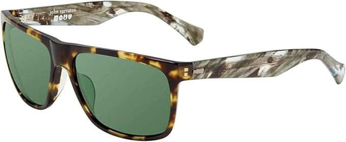 John Varvatos V543 Sunglasses Olive Tortoise 61mm Men