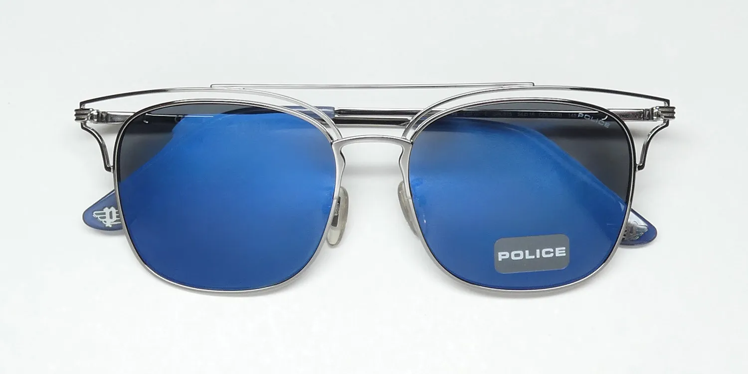 Police Spl575 579b Sunglasses Silver 54mm 2