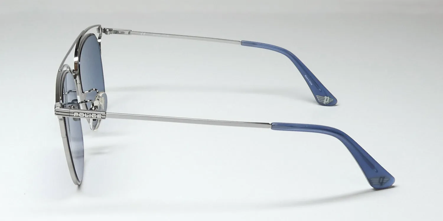Police Spl575 579b Sunglasses Silver 54mm 4