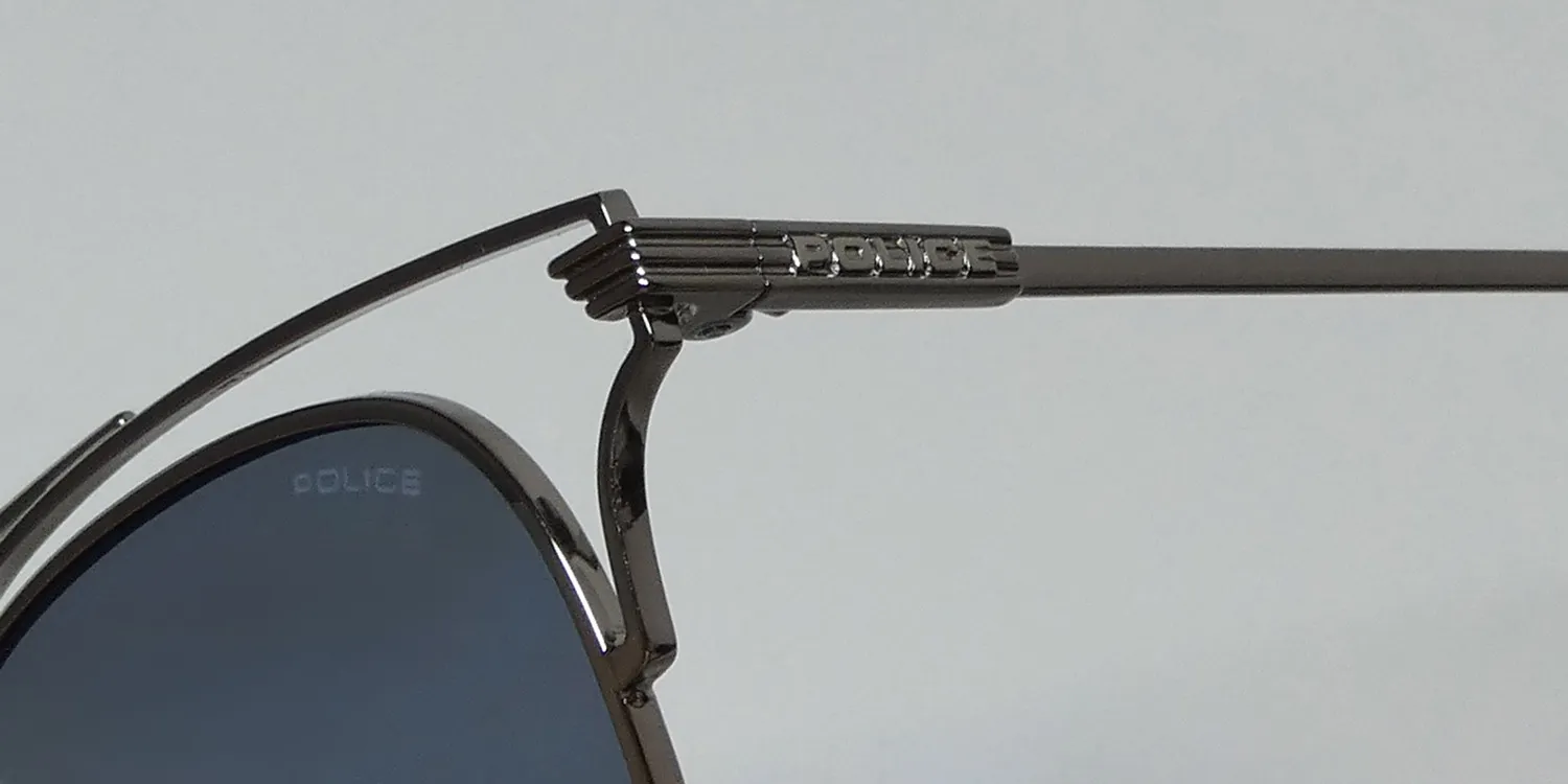 Police Spl575 579b Sunglasses Silver 54mm 6