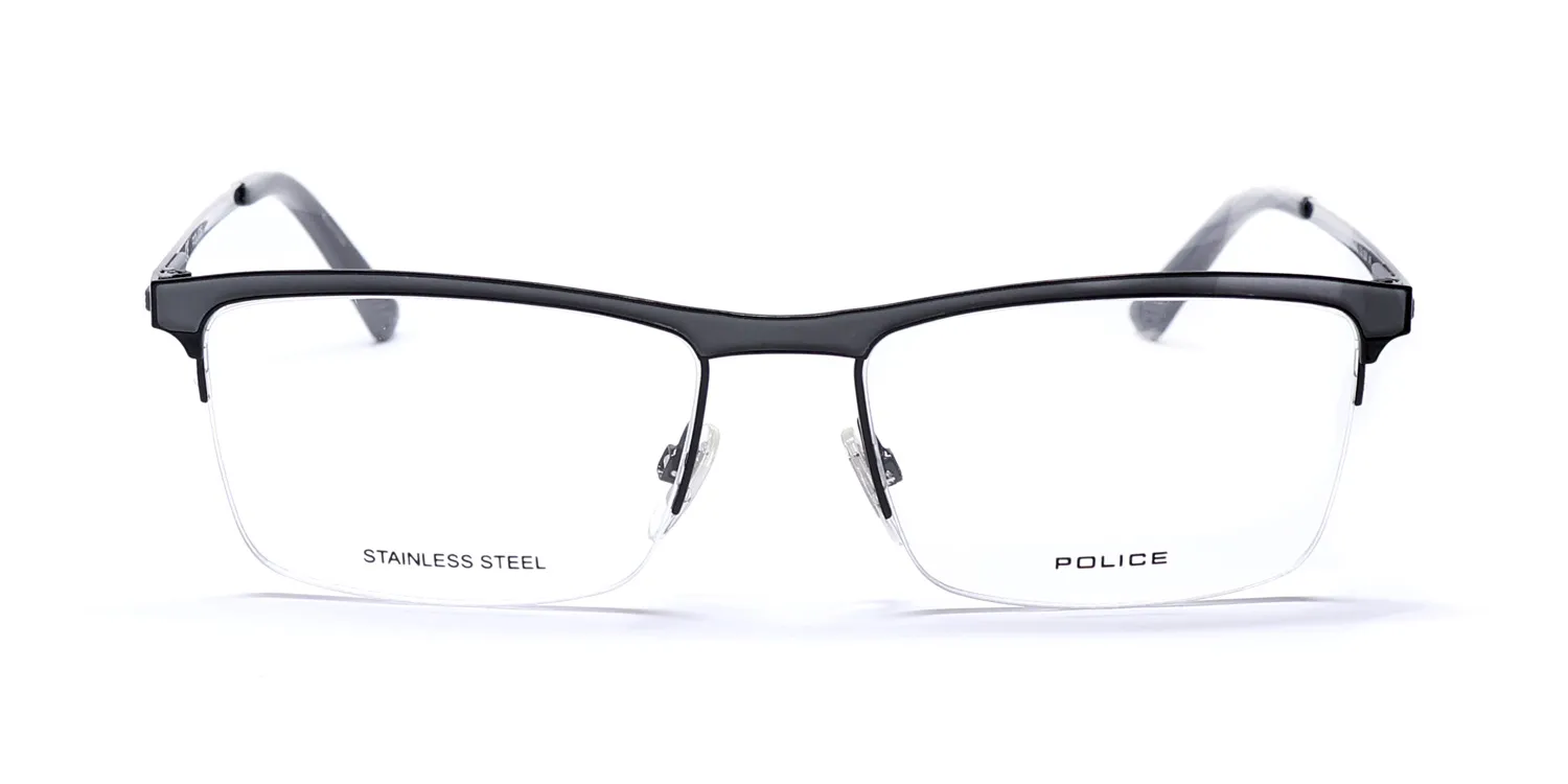 Police Vpl564n Crossover 3 0530 Eyeglasses Grey 54mm 3