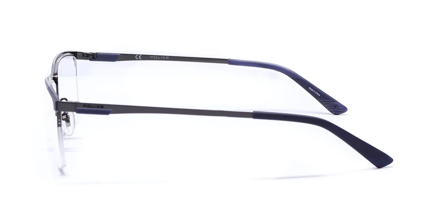 Police Vpl564n Crossover 3 0568 Eyeglasses Blue 54mm 4