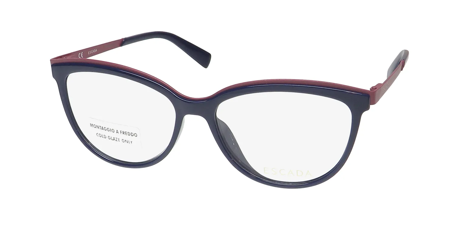 Escada Ves945 0j74 Eyeglasses Blue 53mm