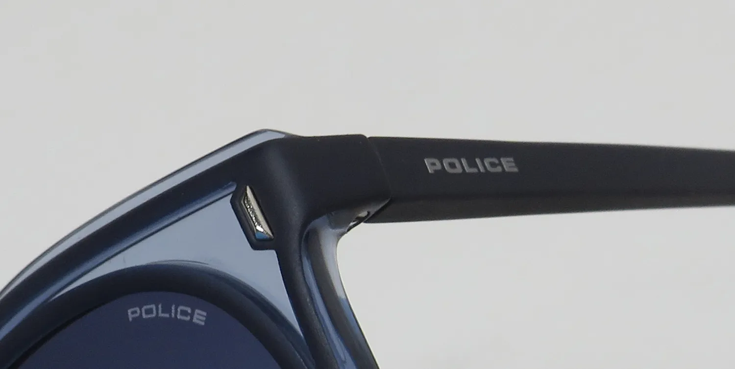 Police Spl642 0n05 Sunglasses Azure Dark Blue 52mm 6