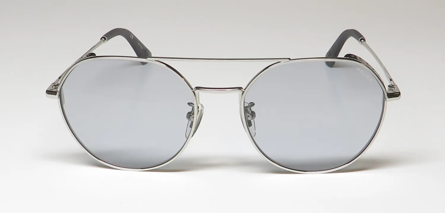 Police Spl636n 579x Sunglasses Silver 55mm 3
