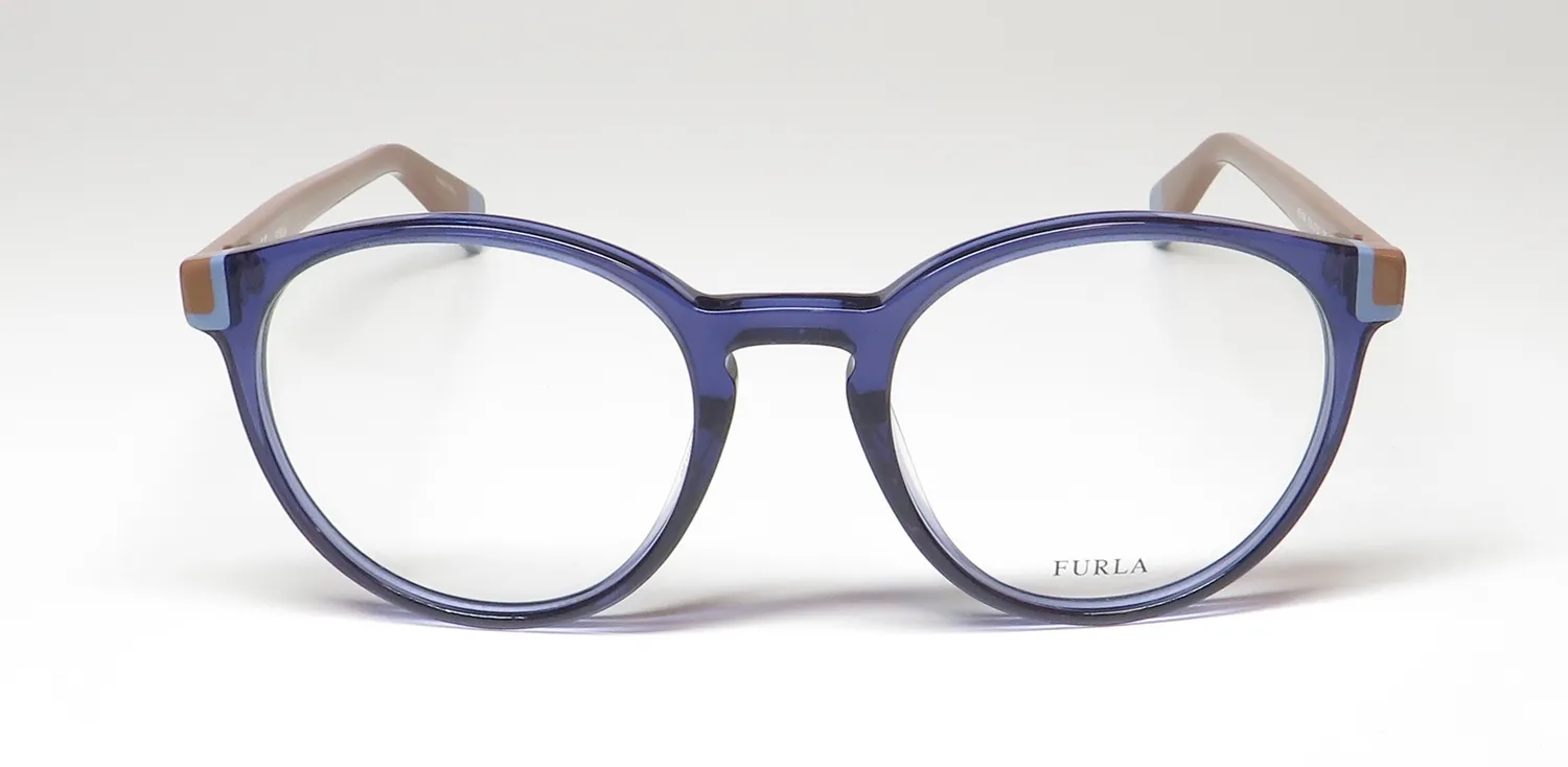 Furla Vfu194 0t31 Eyeglasses Blue 49mm 3