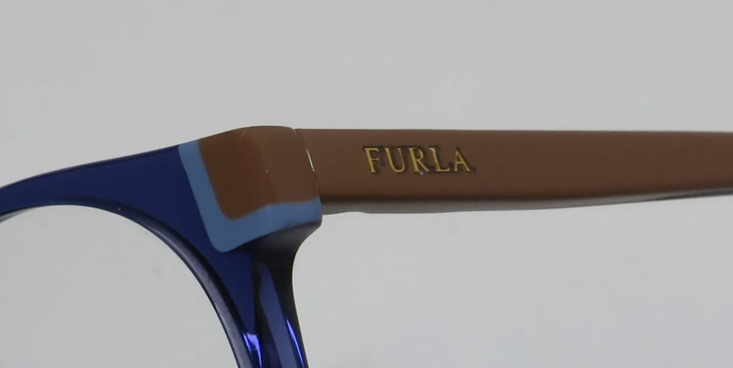 Furla Vfu194 0t31 Eyeglasses Blue 49mm 6