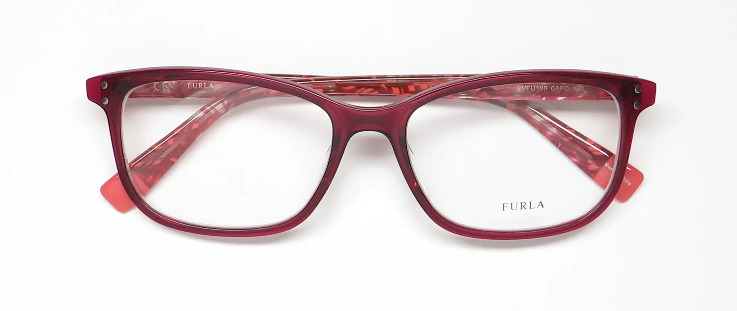 Furla Vfu198 0afd Eyeglasses Tranparent Raspberry 54mm 2