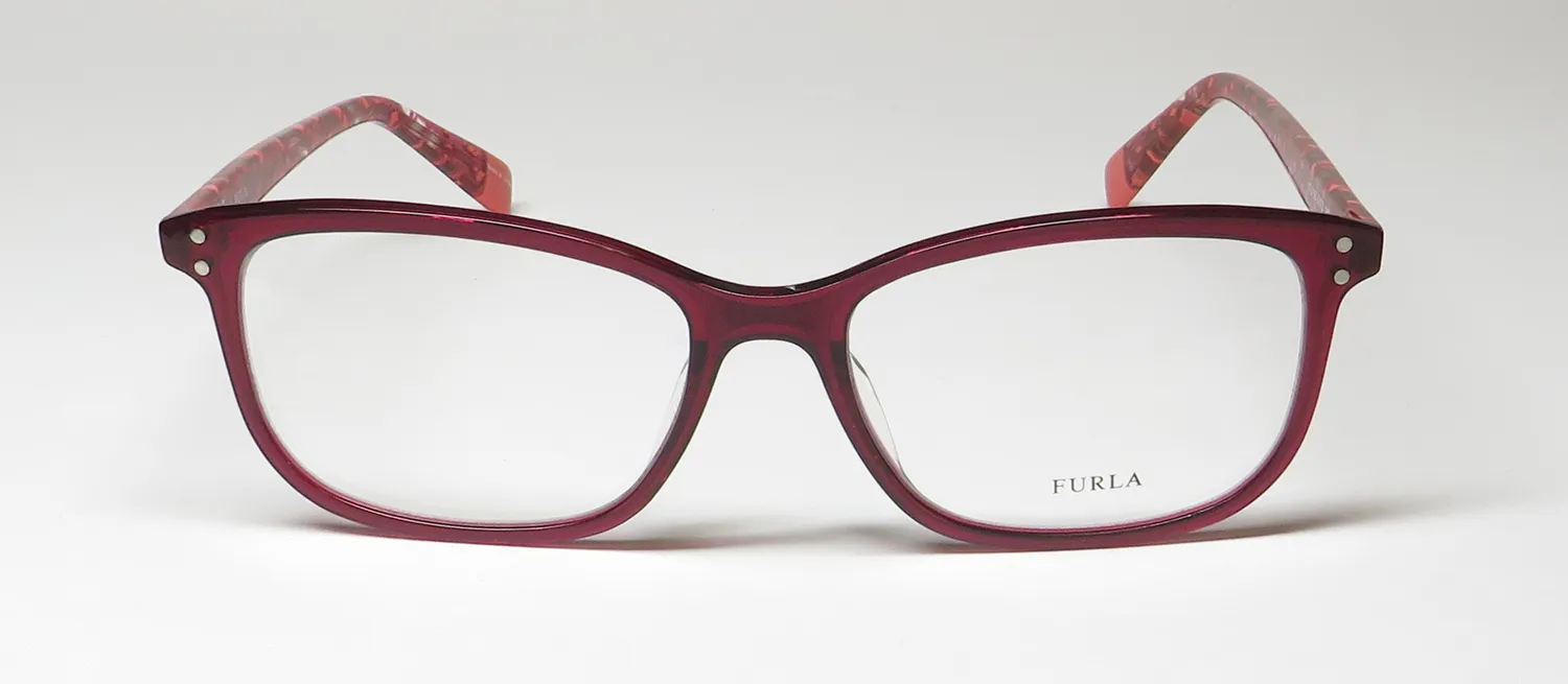 Furla Vfu198 0afd Eyeglasses Tranparent Raspberry 54mm 3