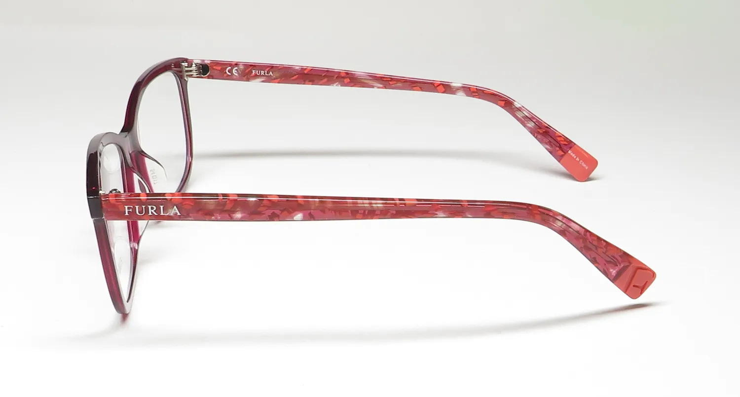 Furla Vfu198 0afd Eyeglasses Tranparent Raspberry 54mm 4