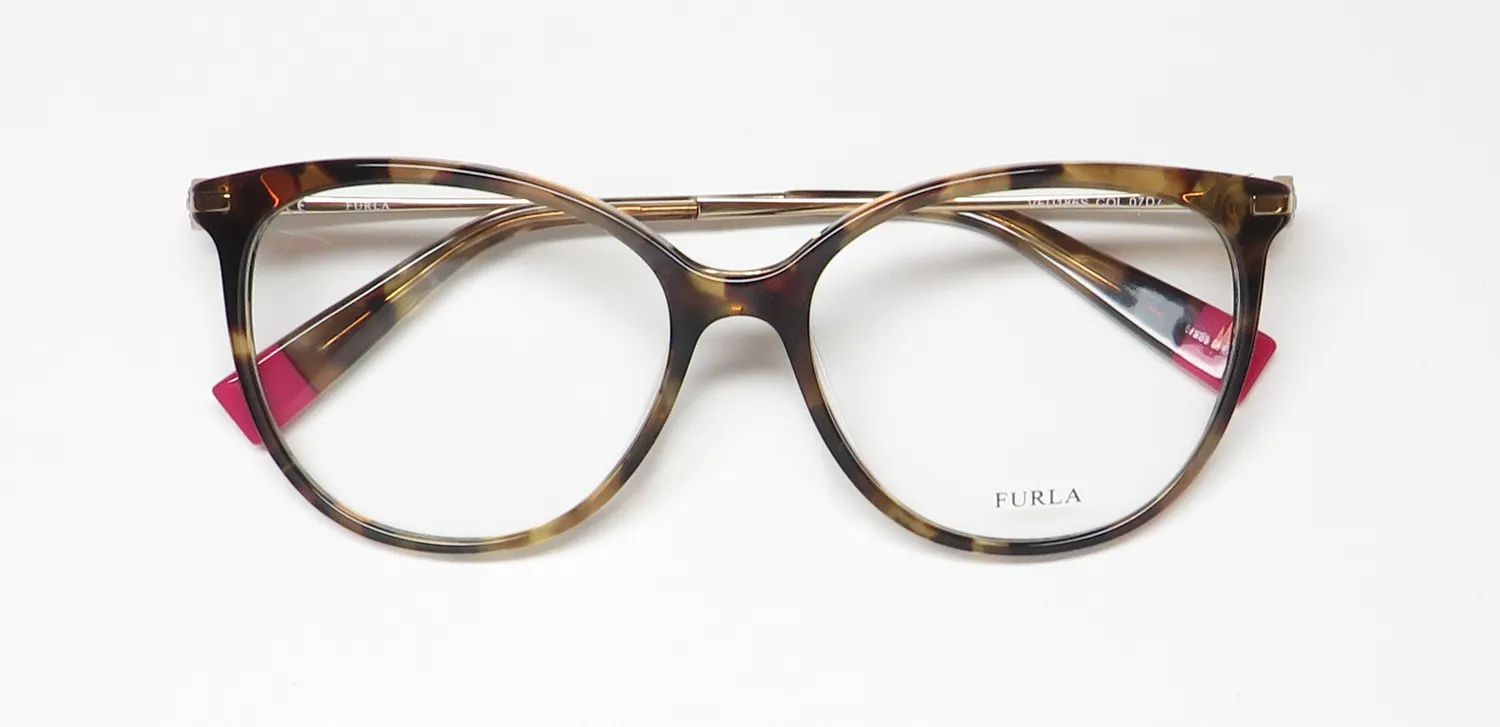 Furla Vfu186s 07d7 Eyeglasses Tortoise 53mm 2