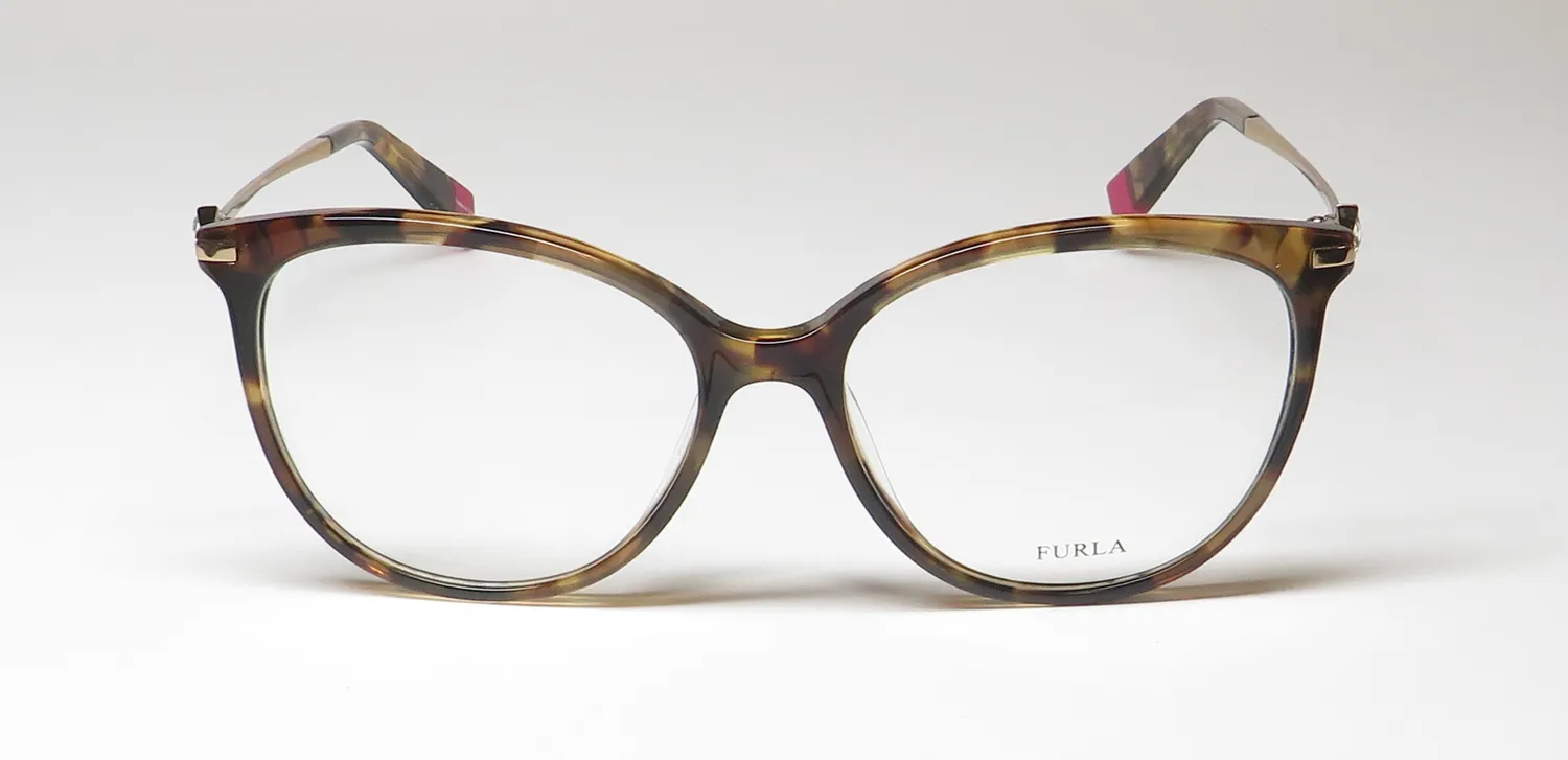 Furla Vfu186s 07d7 Eyeglasses Tortoise 53mm 3