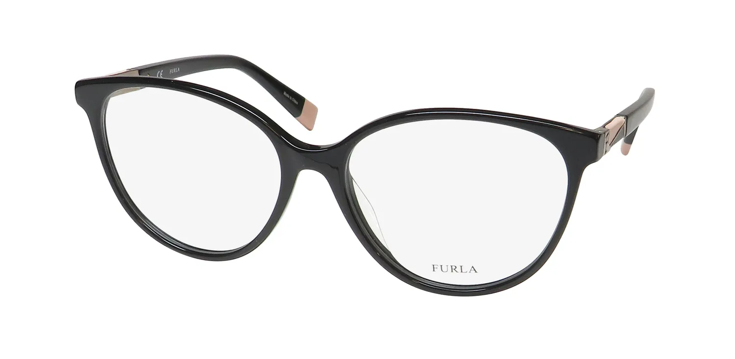 Furla Vfu189 0700 Eyeglasses Black 54mm