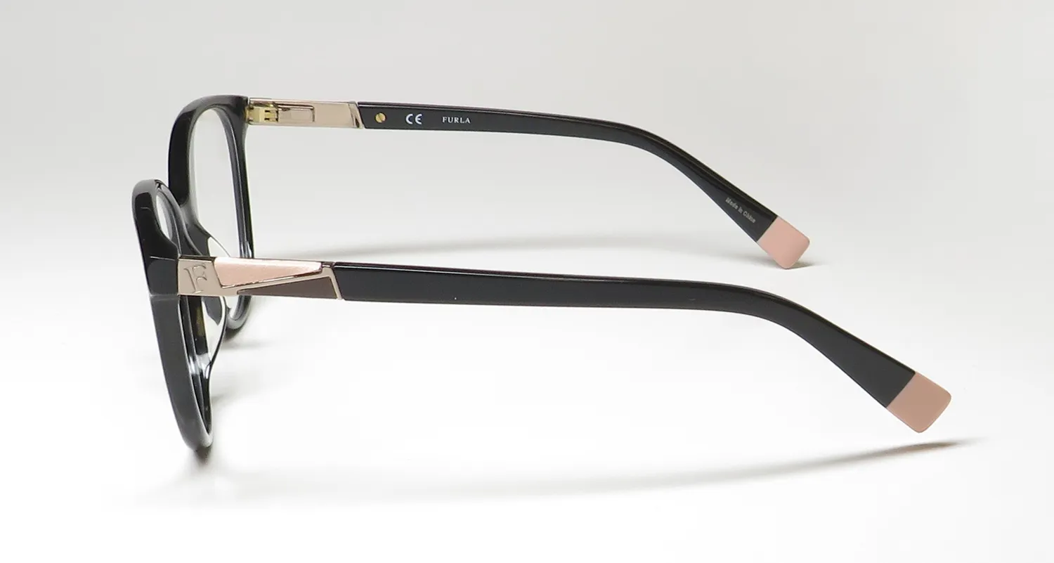 Furla Vfu189 0700 Eyeglasses Black 54mm 4