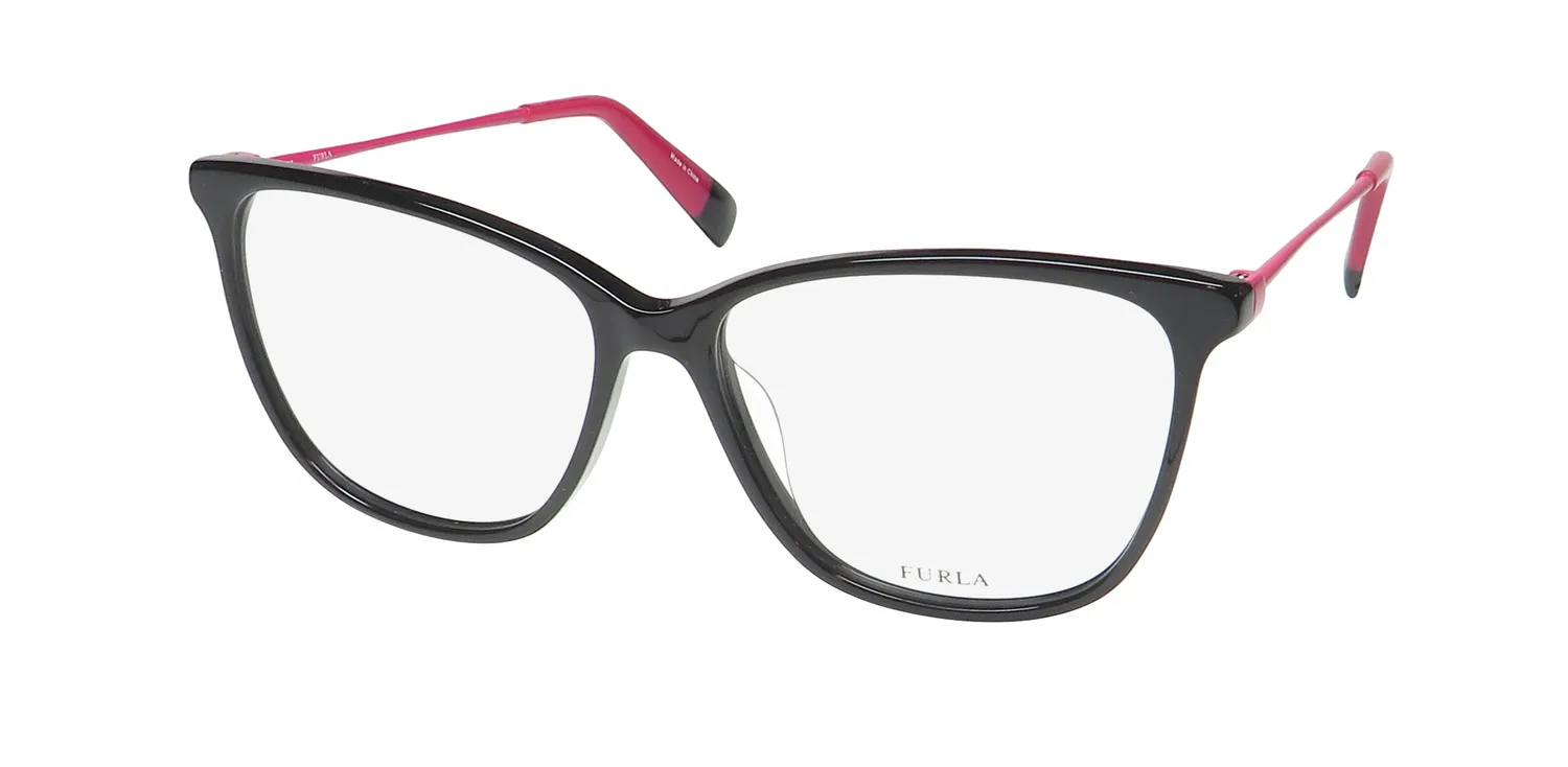 Furla Vfu200 0700 Eyeglasses Black 54mm