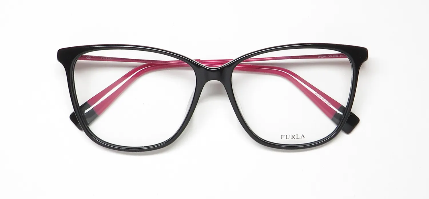 Furla Vfu200 0700 Eyeglasses Black 54mm 2