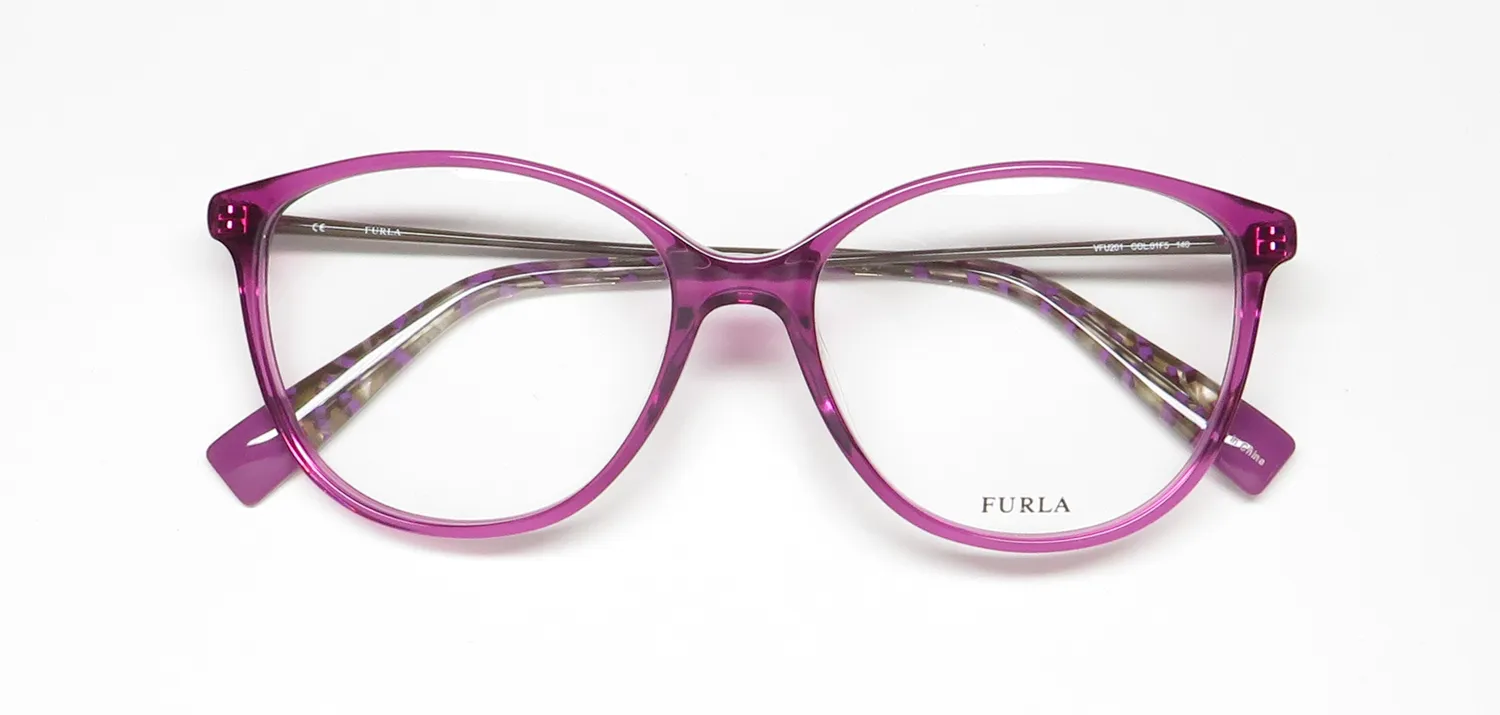 Furla Vfu201 01f5 Eyeglasses Purple 52mm 2