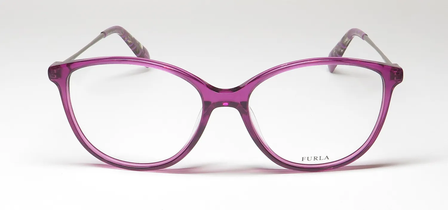 Furla Vfu201 01f5 Eyeglasses Purple 52mm 3