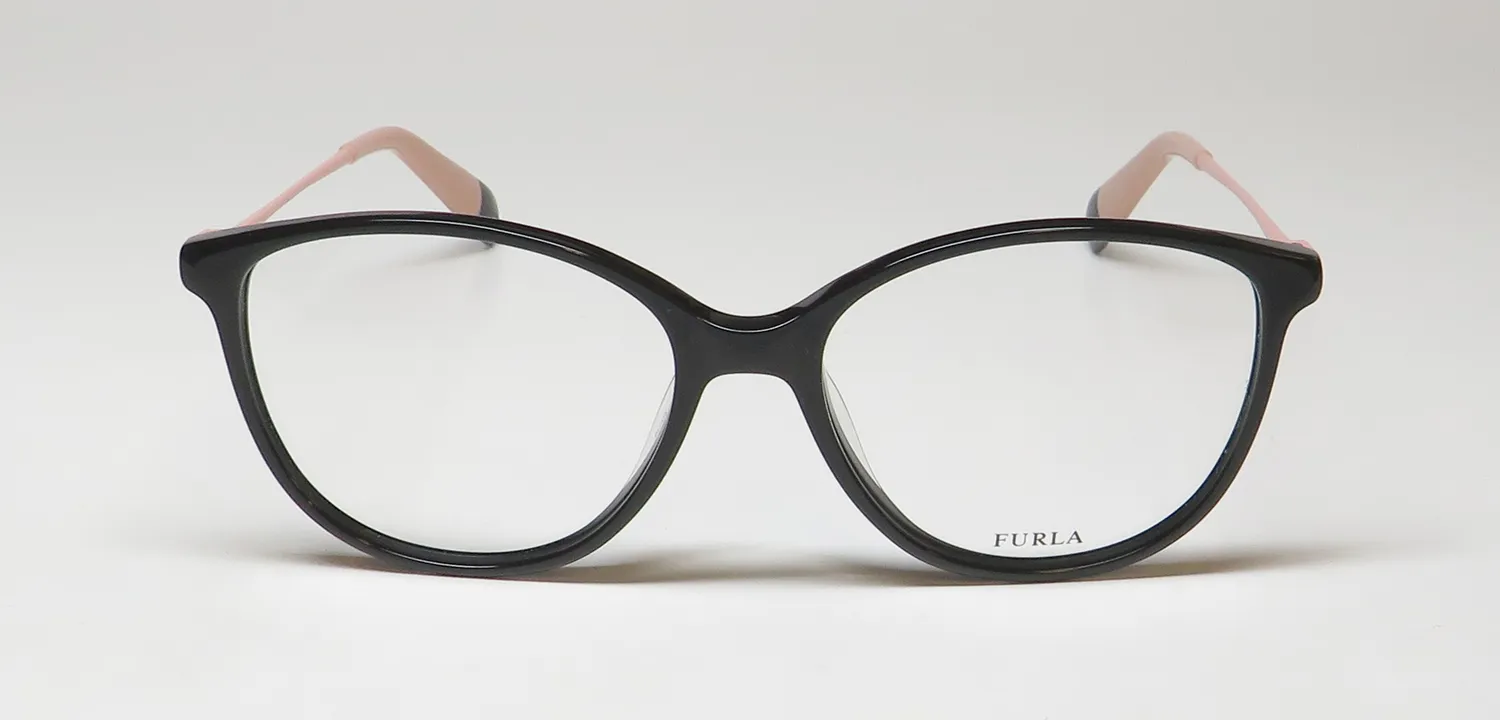 Furla Vfu201 700y Eyeglasses Black 52mm 3