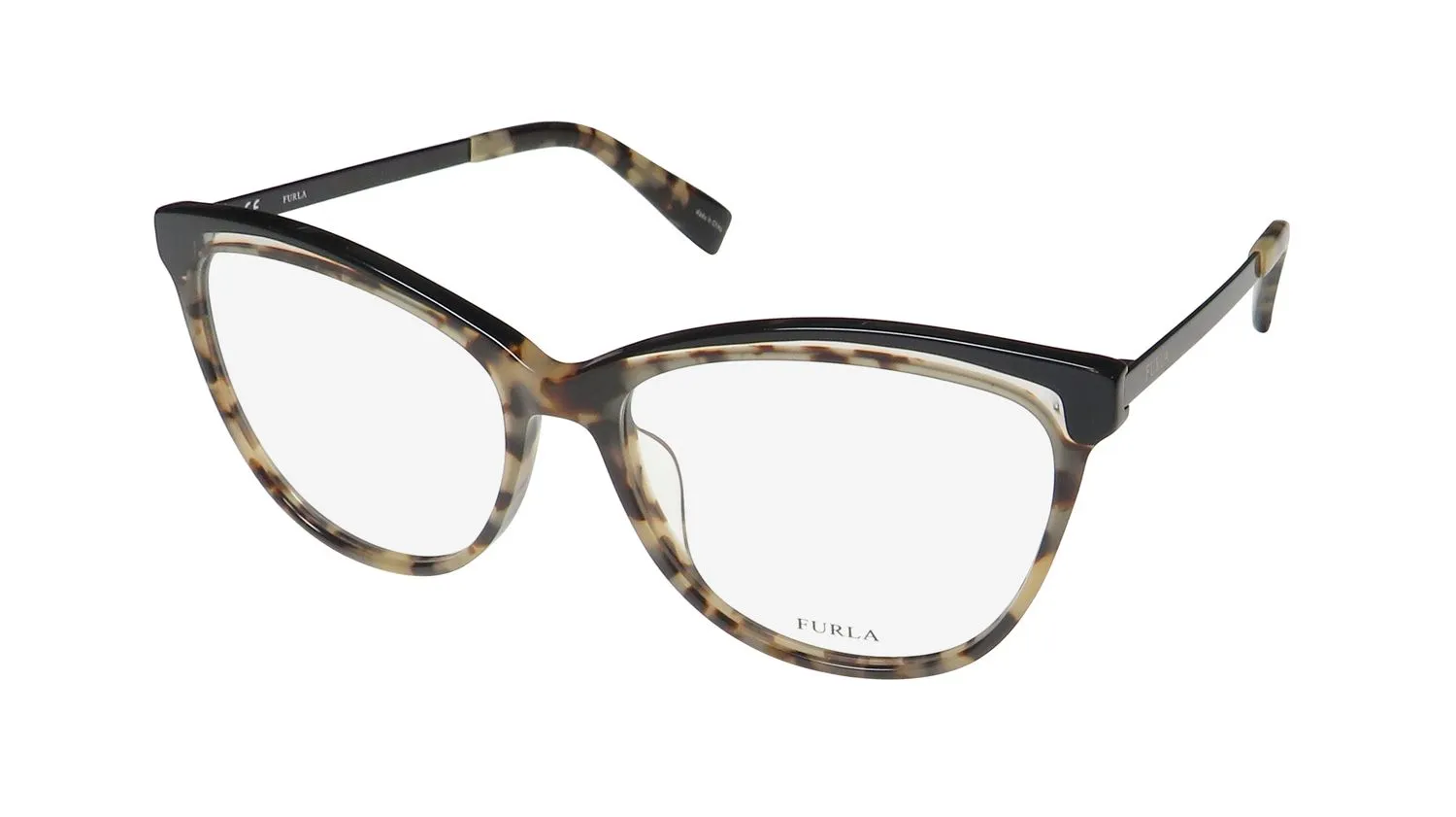Furla Vfu192 06fl Eyeglasses Black 54mm