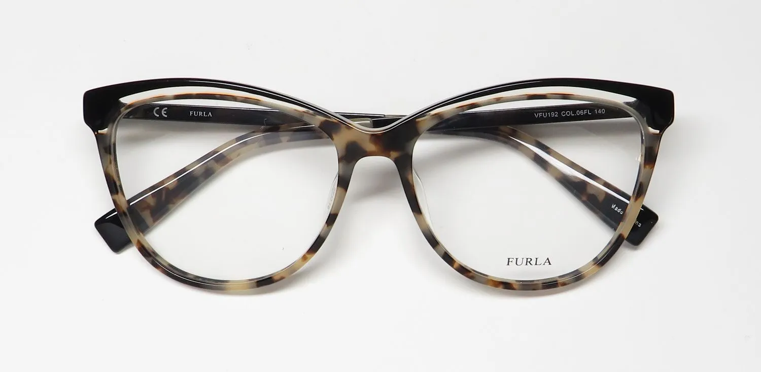 Furla Vfu192 06fl Eyeglasses Black 54mm 2