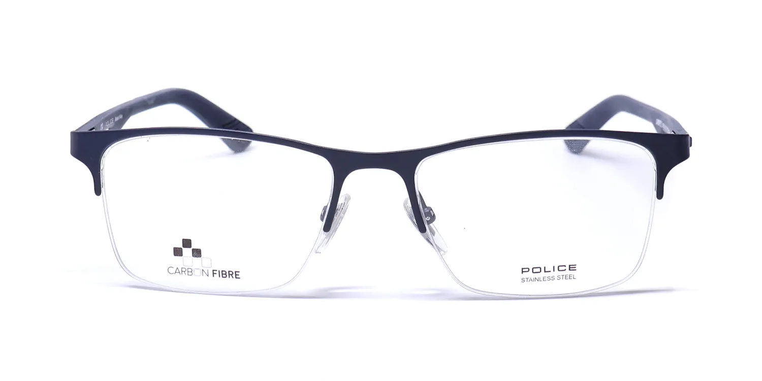 Police Vpl693 Carbonfly 2 0475 Eyeglasses Blue 52mm 3