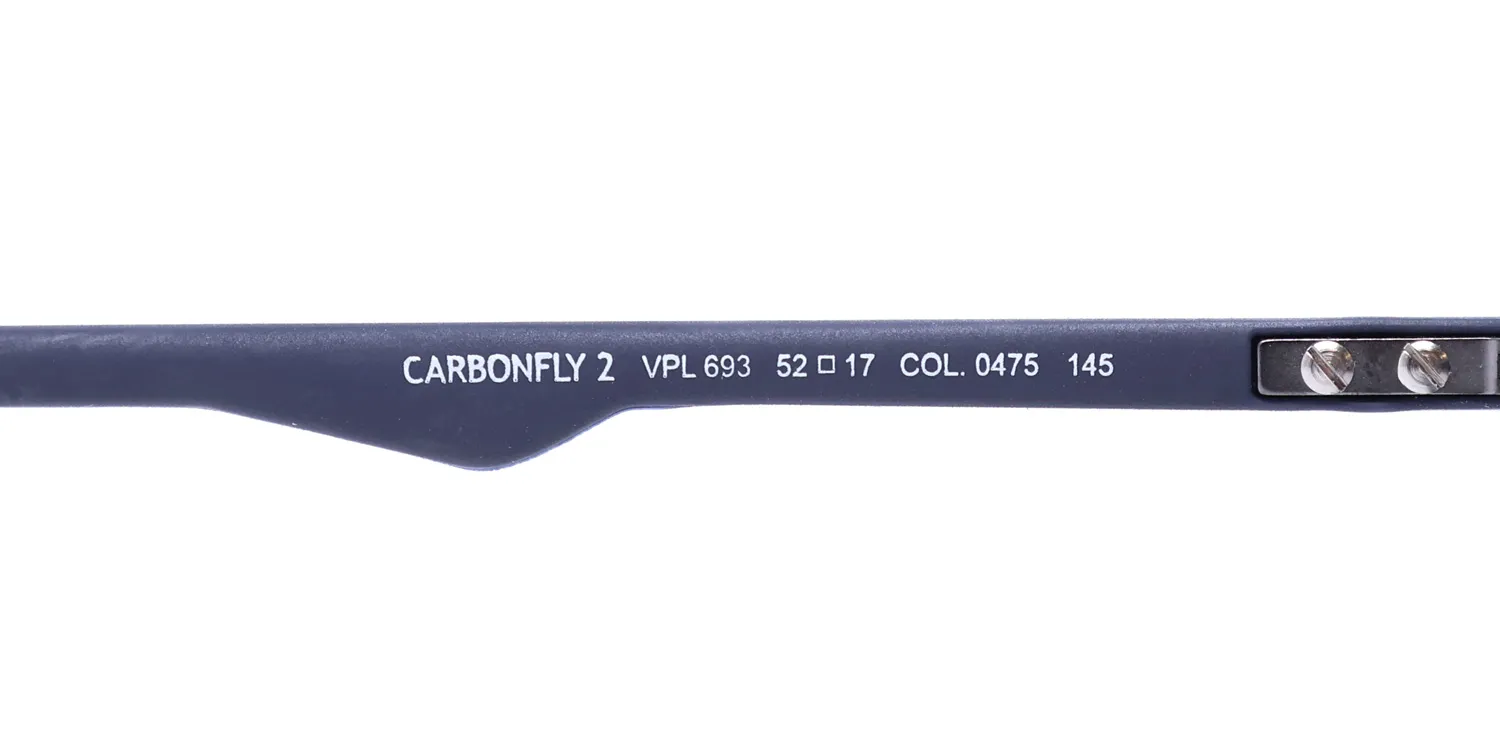 Police Vpl693 Carbonfly 2 0475 Eyeglasses Blue 52mm 8