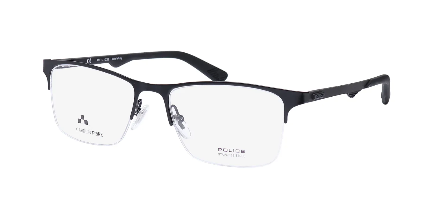 Police Vpl693 Carbonfly 2 0531 Eyeglasses Black 52mm