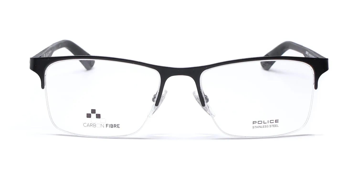 Police Vpl693 Carbonfly 2 0531 Eyeglasses Black 52mm 3