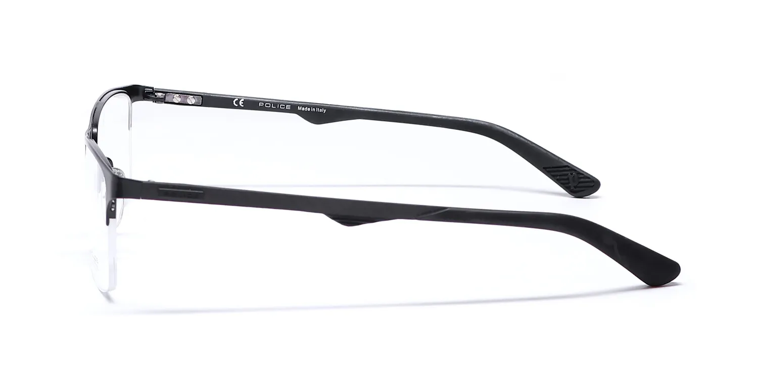 Police Vpl693 Carbonfly 2 0531 Eyeglasses Black 52mm 4