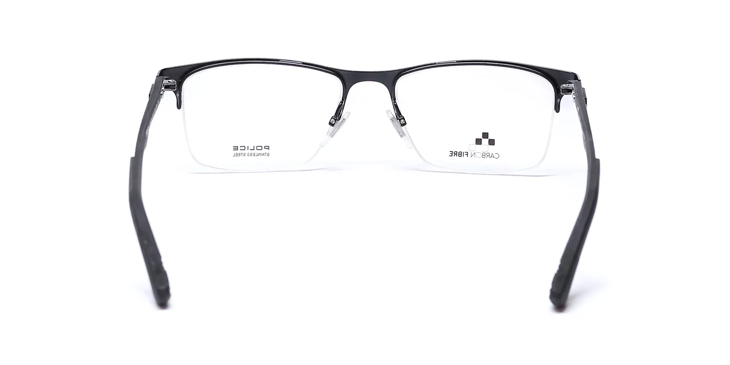 Police Vpl693 Carbonfly 2 0531 Eyeglasses Black 52mm 5