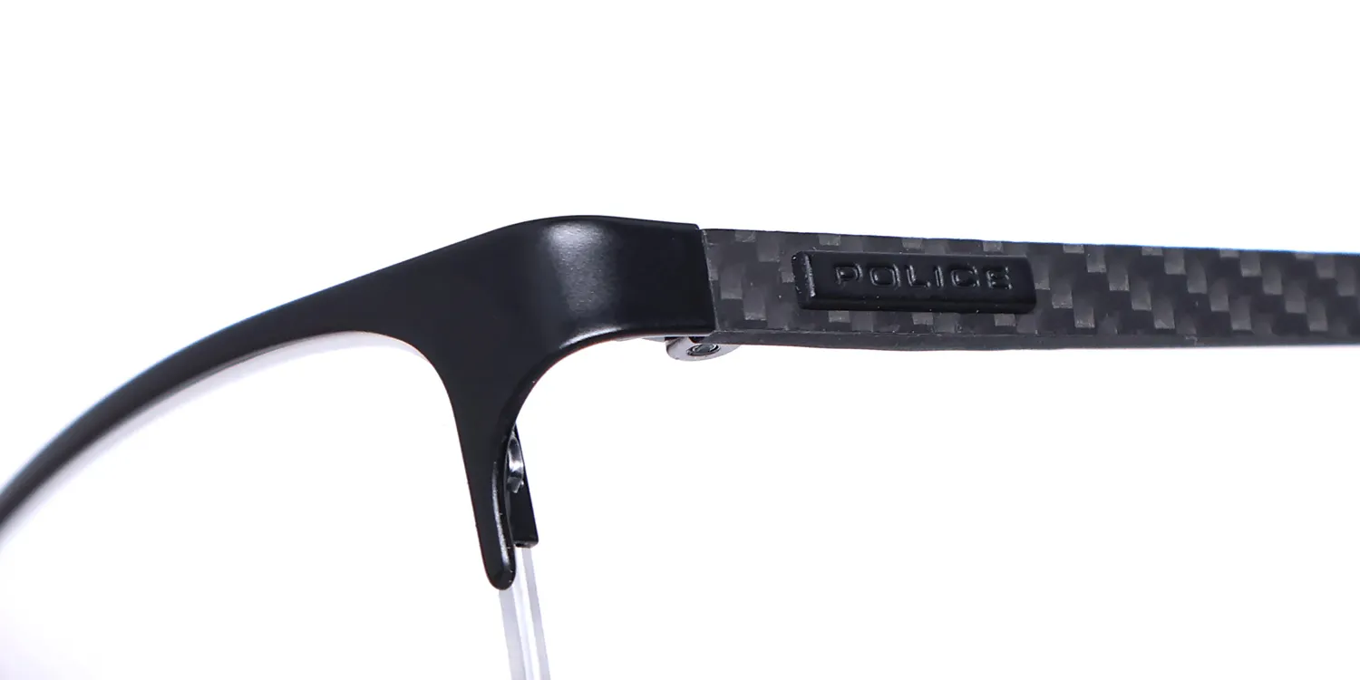 Police Vpl693 Carbonfly 2 0531 Eyeglasses Black 52mm 6