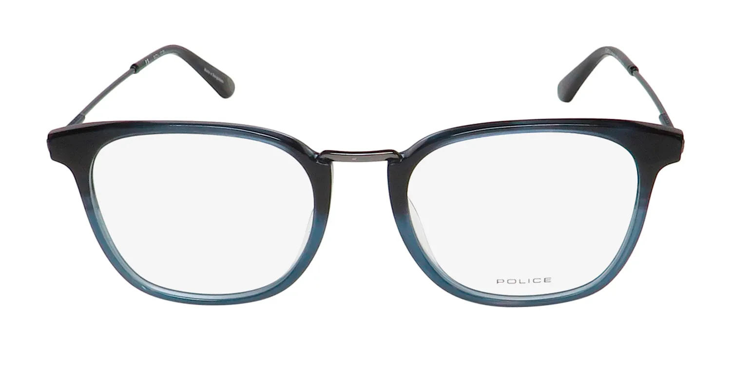 Police Vpl686 Clint 3 09qw Eyeglasses Blue 51mm 3