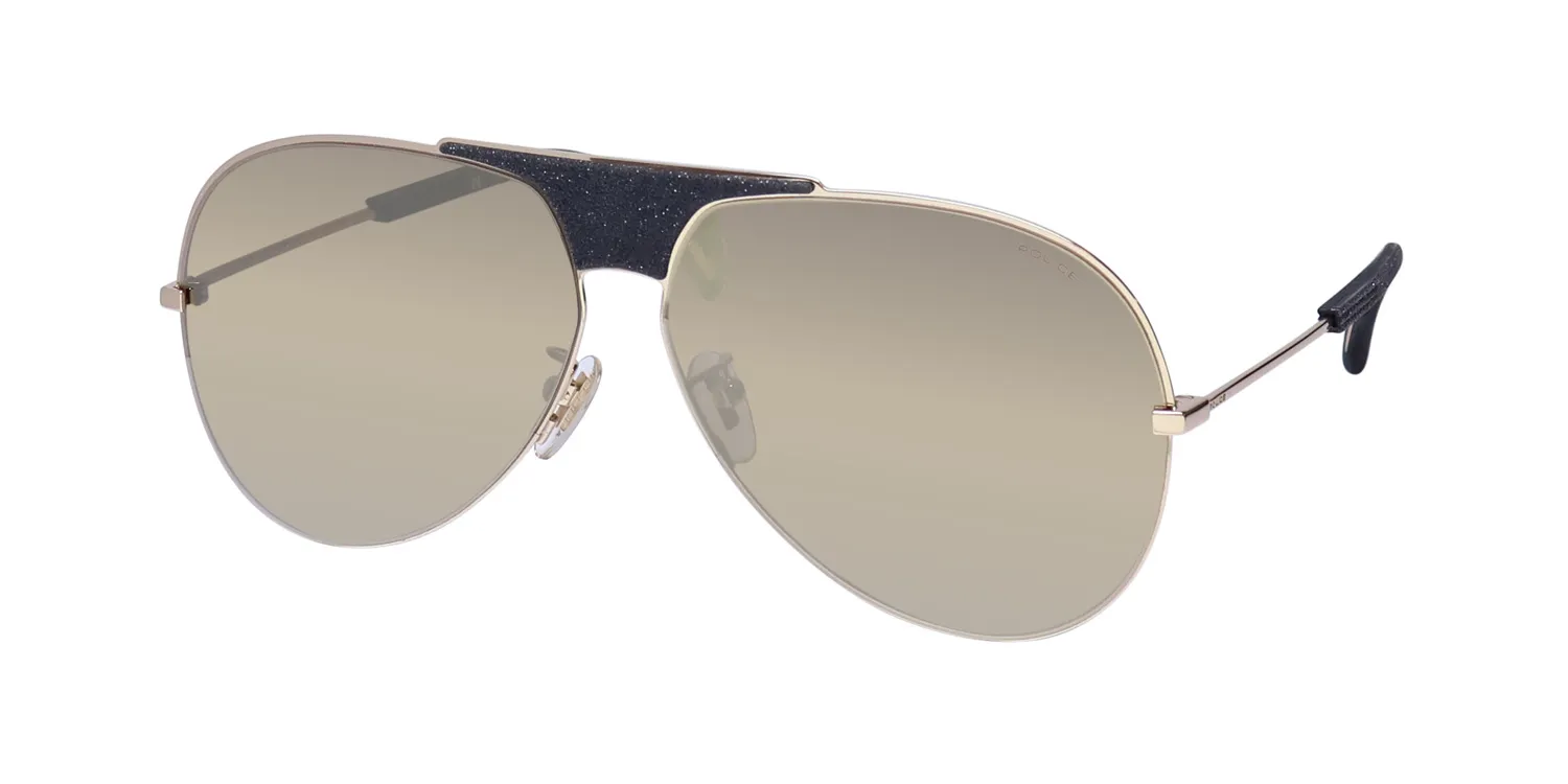 Police Spl740 Sparkle 10 300g Sunglasses Shiny Rose Gold 62mm Unisex