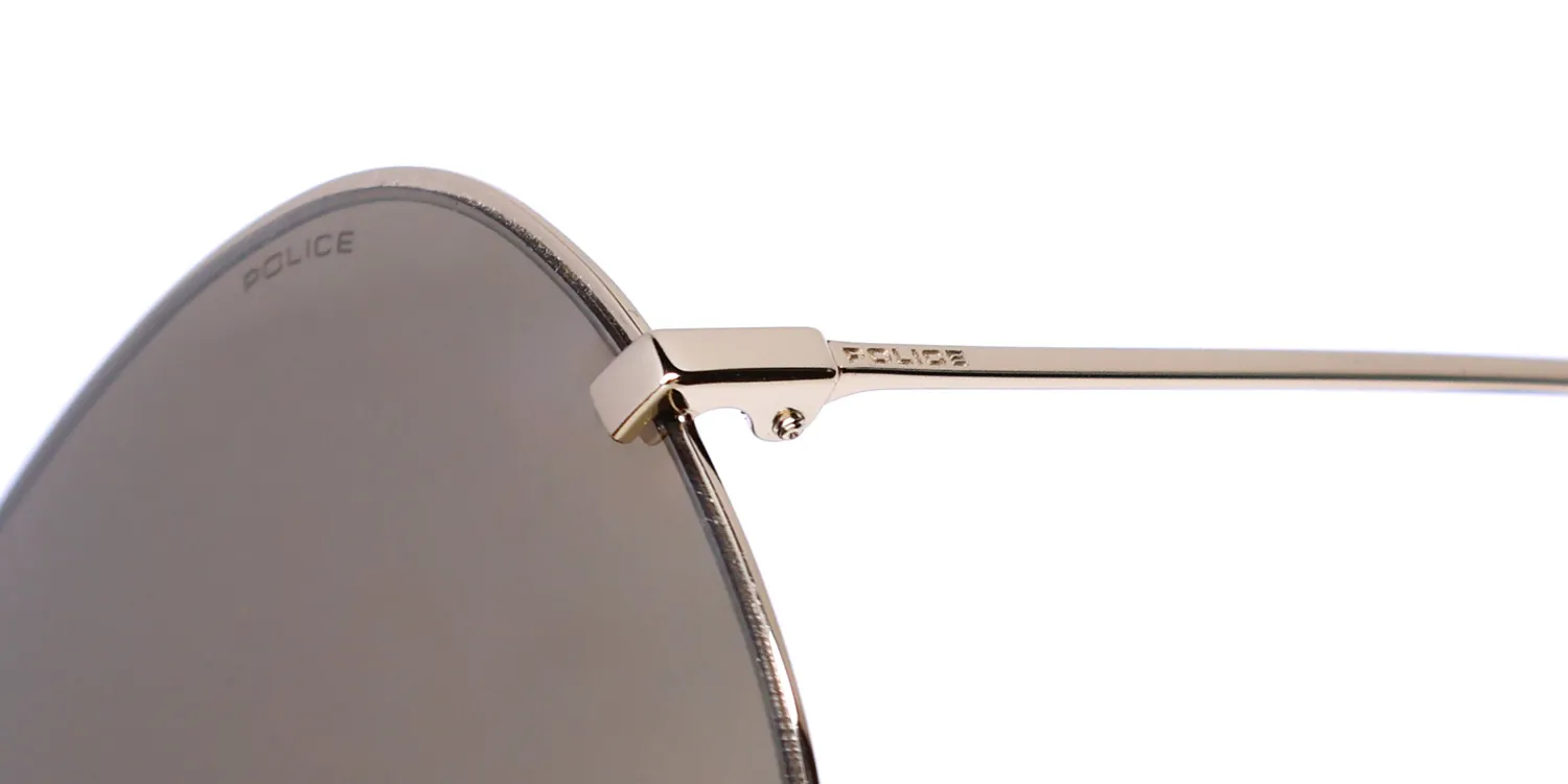 Police Spl740 Sparkle 10 300g Sunglasses Shiny Rose Gold 62mm Unisex 6