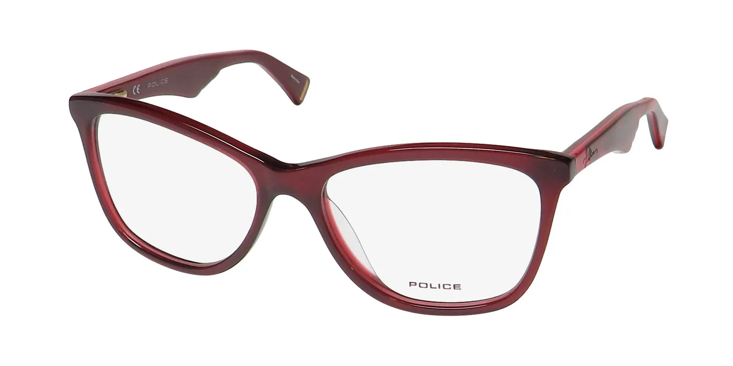 Police Vpl760 Savage 11 07dw Eyeglasses Burgundy 52mm