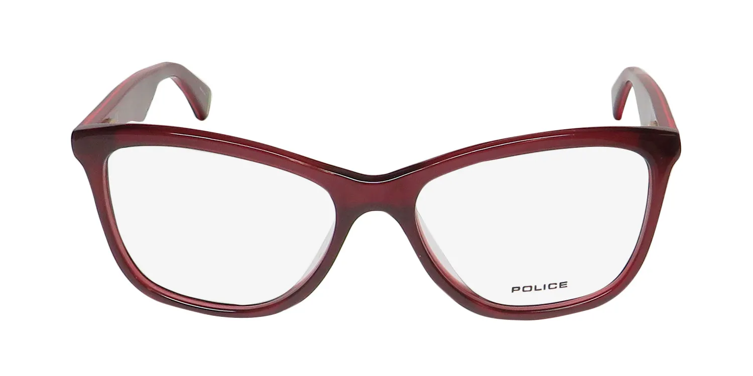 Police Vpl760 Savage 11 07dw Eyeglasses Burgundy 52mm 3