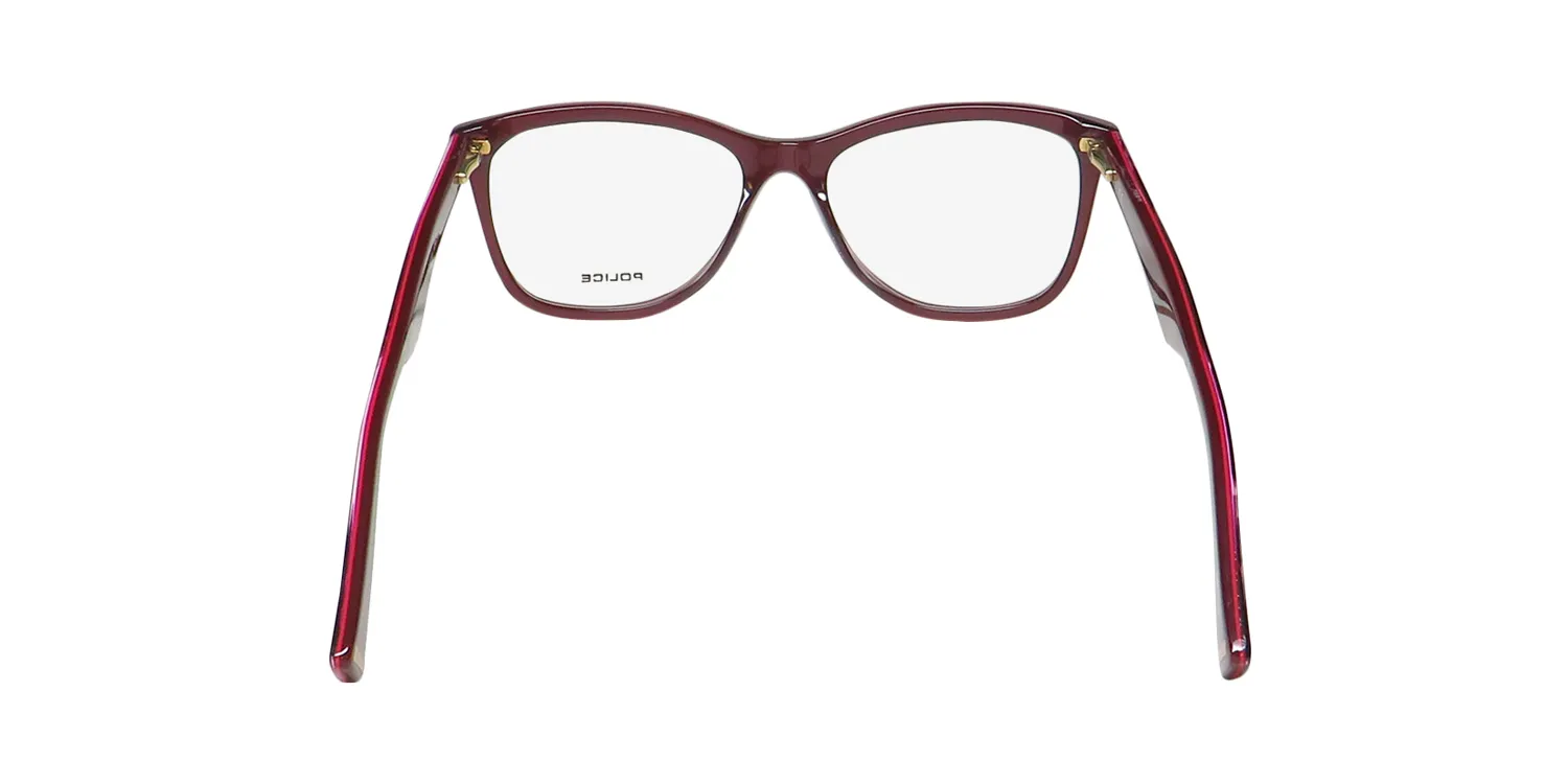 Police Vpl760 Savage 11 07dw Eyeglasses Burgundy 52mm 5