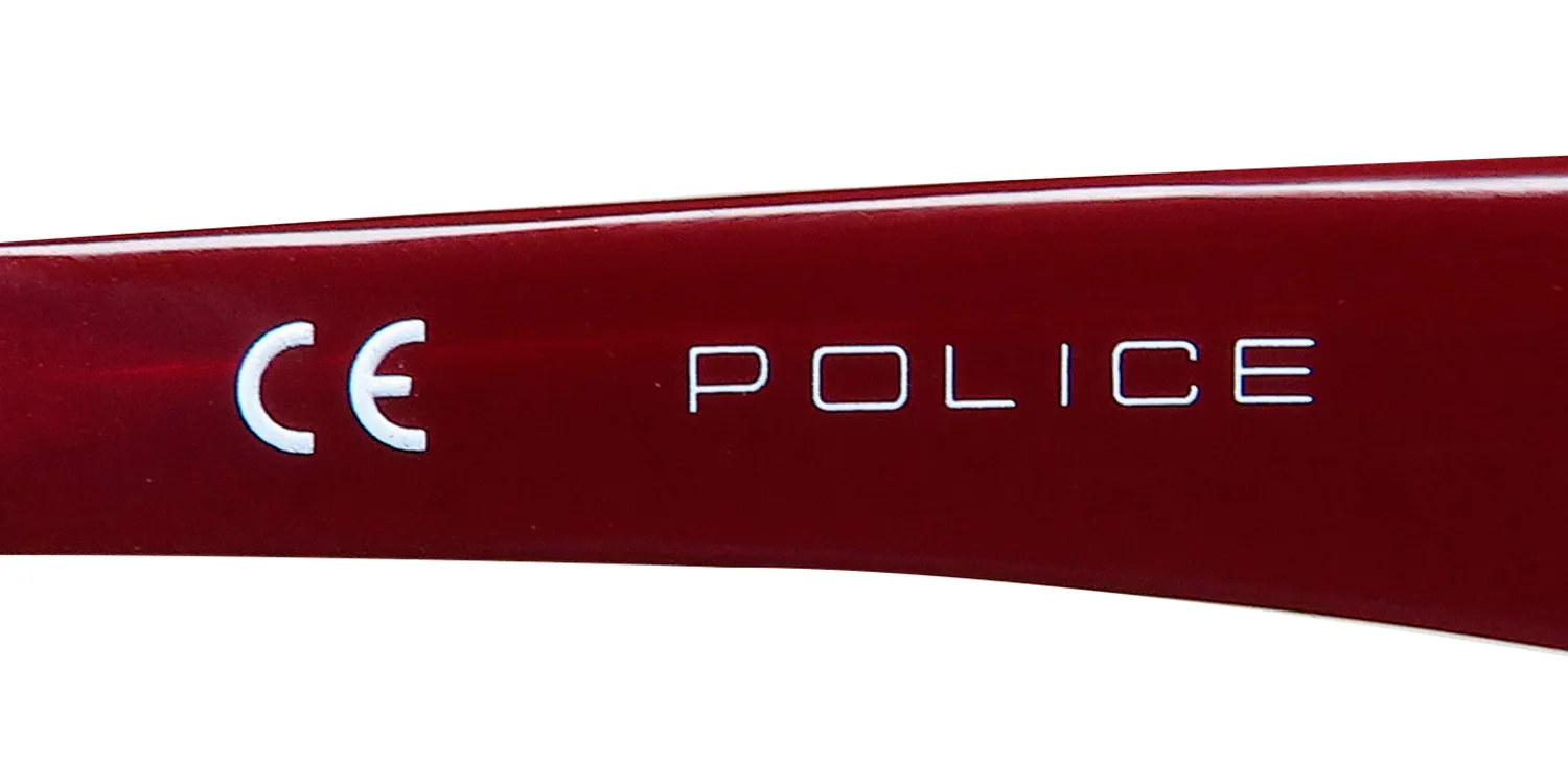 Police Vpl760 Savage 11 07dw Eyeglasses Burgundy 52mm 7