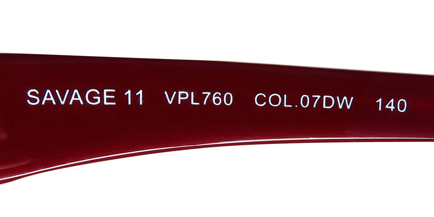 Police Vpl760 Savage 11 07dw Eyeglasses Burgundy 52mm 8