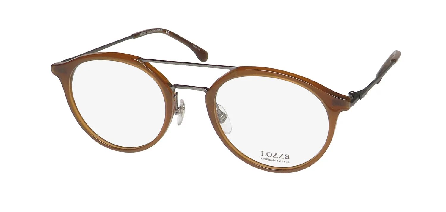 Lozza Vl4181 0t65 Eyeglasses Brown 50mm