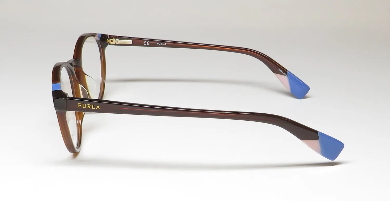 Furla Vfu251 0958 Eyeglasses Brown 49mm 4