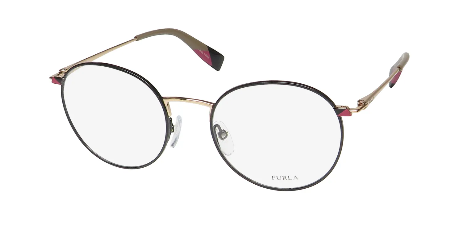 Furla Vfu252 0301 Eyeglasses Black 50mm
