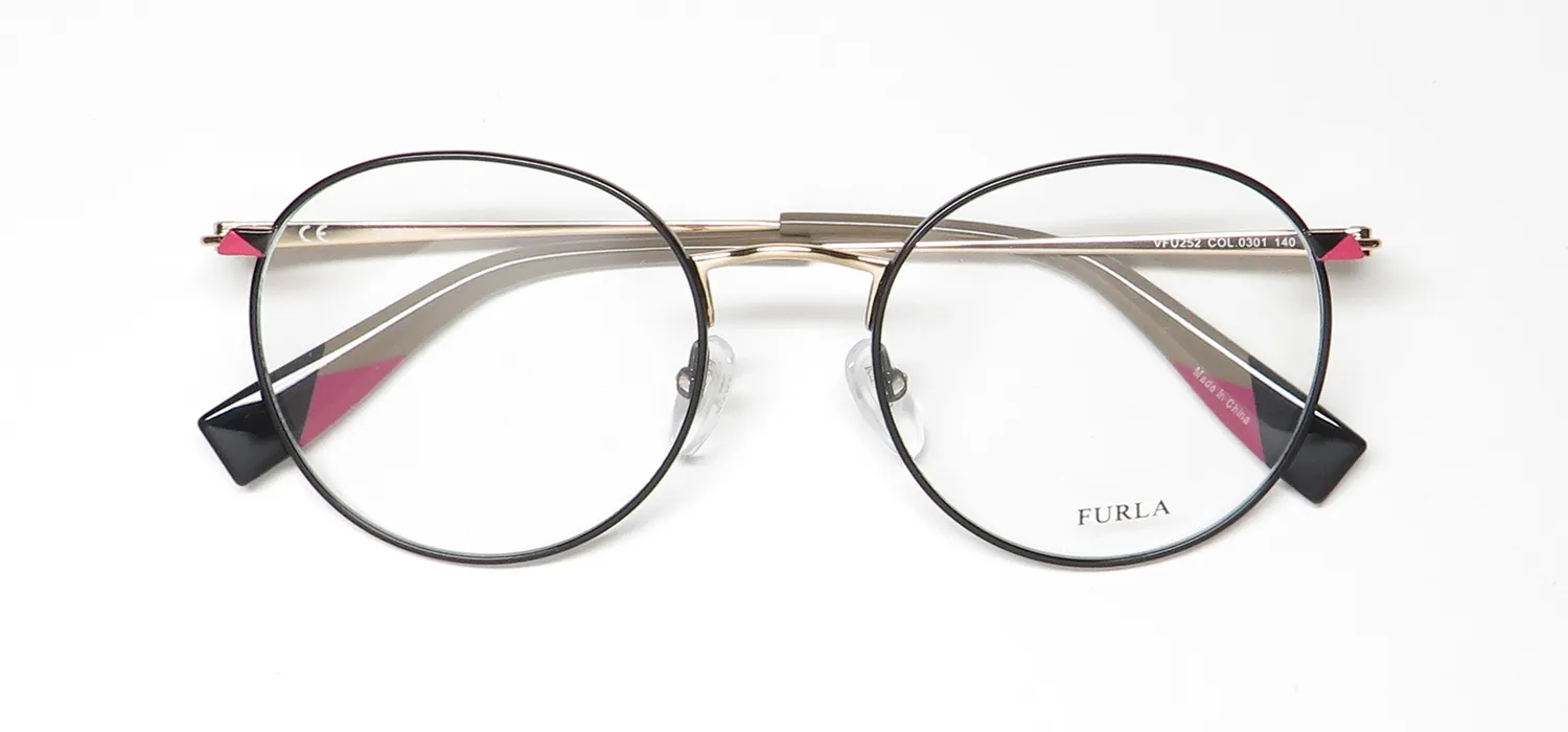 Furla Vfu252 0301 Eyeglasses Black 50mm 2