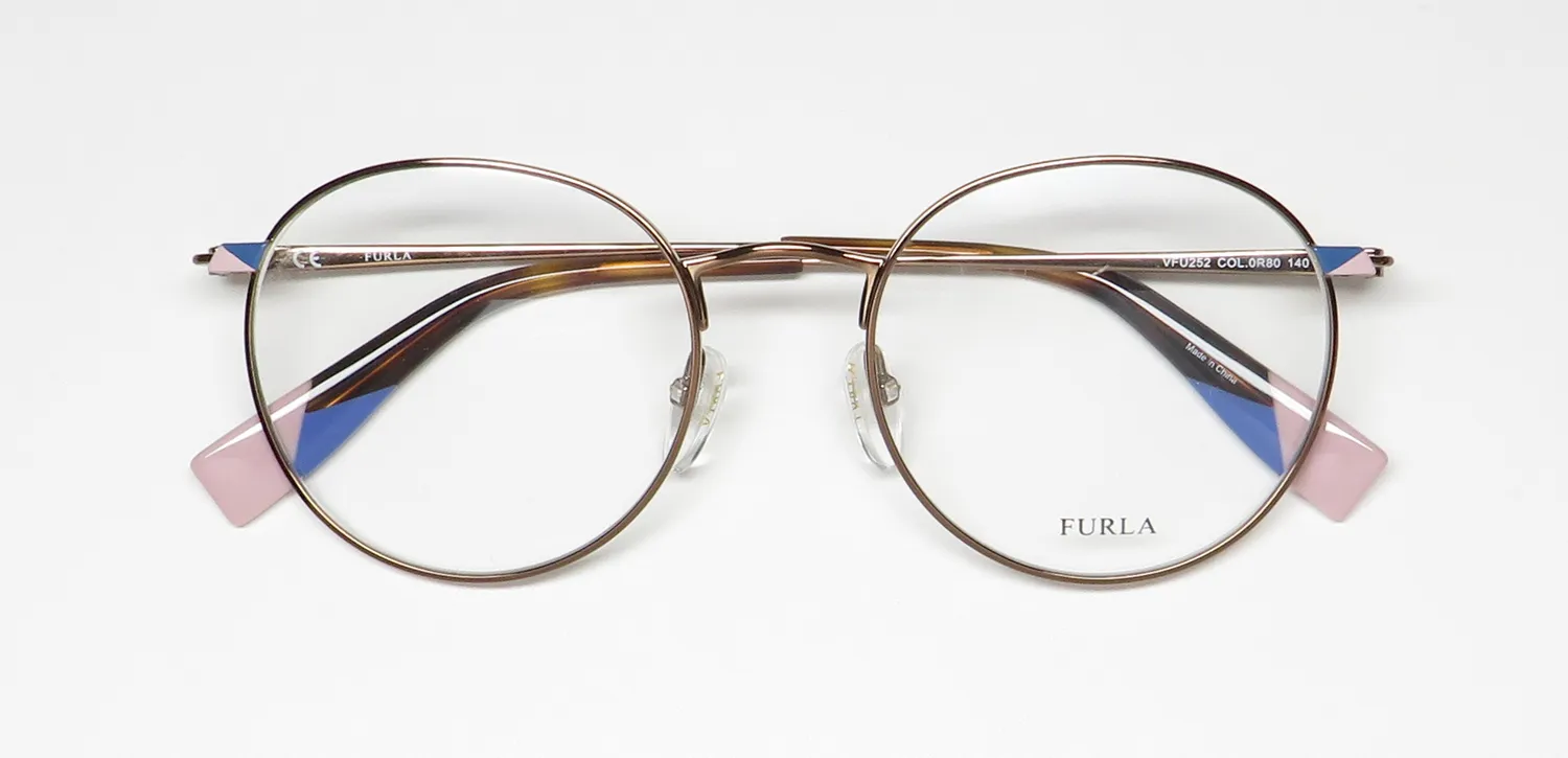 Furla Vfu252 0r80 Eyeglasses Brown 50mm 2