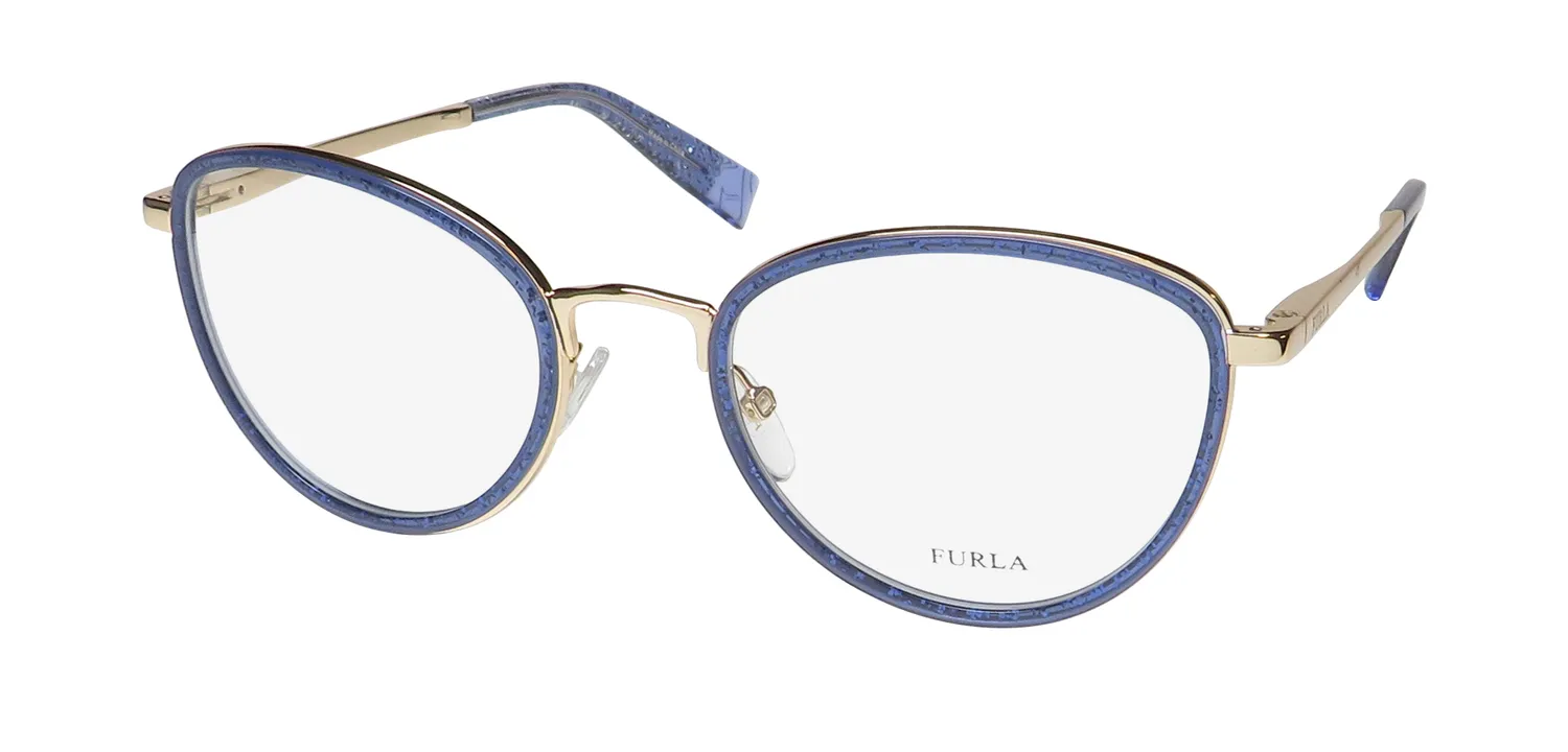 Furla Vfu254 0wa2 Eyeglasses Gold 53mm