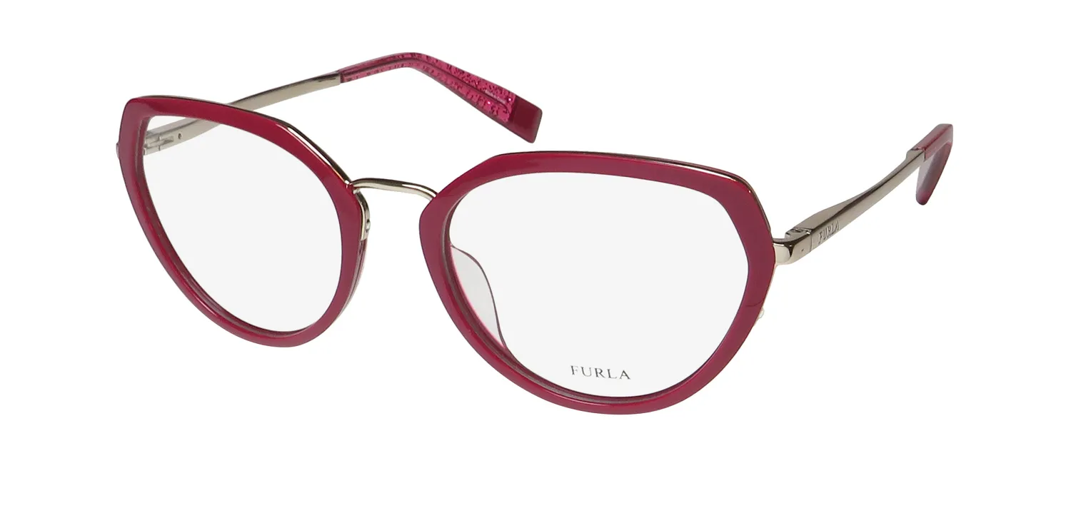 Furla Vfu255 0u17 Eyeglasses Red 54mm