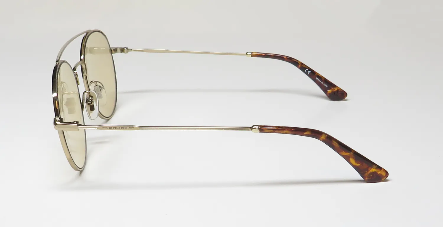 Police Spl728 8fff Sunglasses Grey Gold 54mm 4