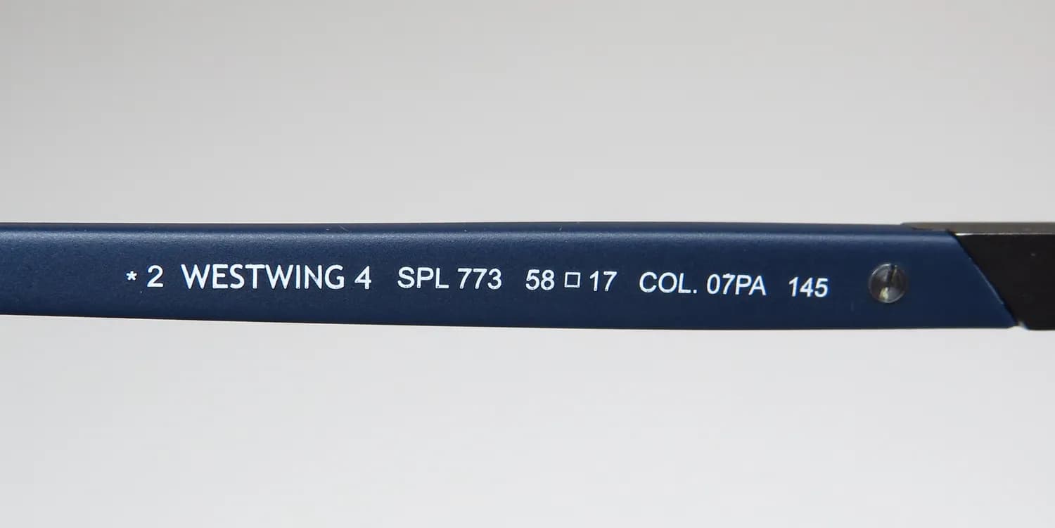 Police Spl773 Westwing 4 07pa Sunglasses Matte Navy Blue 58mm 8